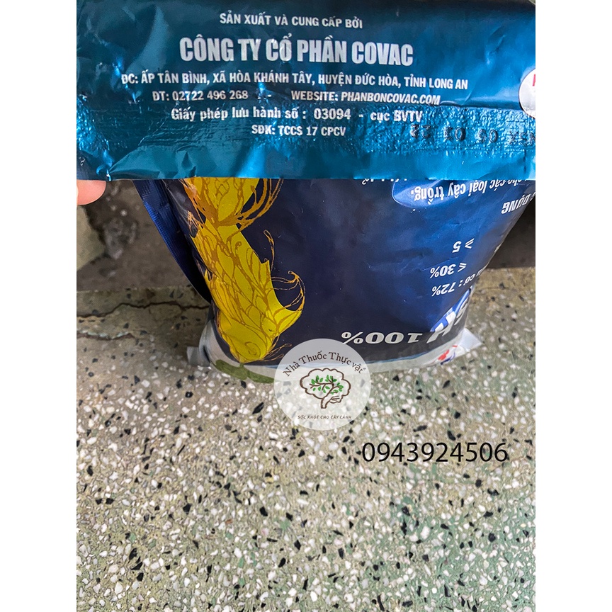 Phân bón hữu cơ Bột Cá COVAC 5% đạm cá cho trái to ngọt, cây xanh bền, bao 1kg