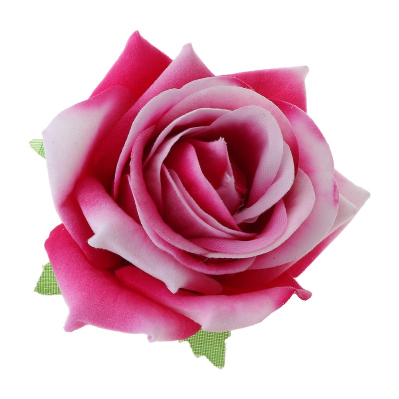 Kẹp tóc hình hoa hồng giả bằng vải nhung thời trang cho nữ