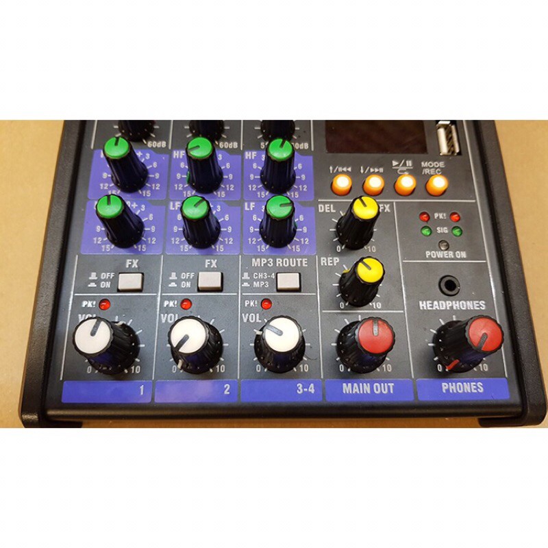 Bộ Mixer Yamaha G4 USB - Bộ trộn âm thanh Mixer Chuyên Karaoke, Livestream, Thu Âm Cao Cấp - Tặng Kèm 2 Micro Không Dây