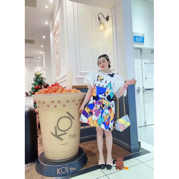 Đầm tay phồng hoạt hình 3D cực hot ,có ảnh thật hàng loại đẹp | BigBuy360 - bigbuy360.vn