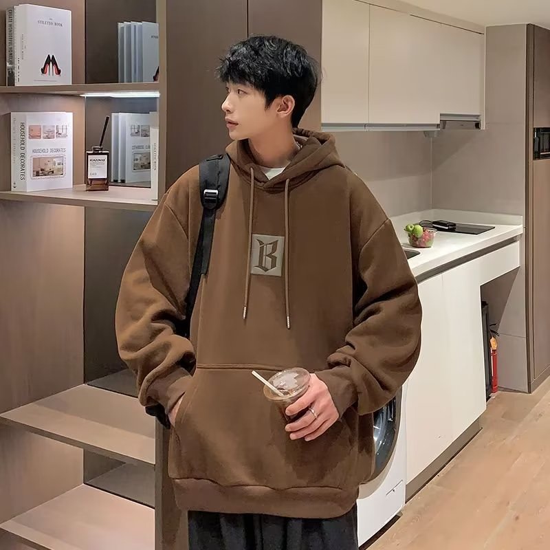 Áo Hoodie Dáng Rộng Tay Dài In Họa Tiết Sáng Tạo Thời Trang Mùa Thu Cho Nam Và Nữ