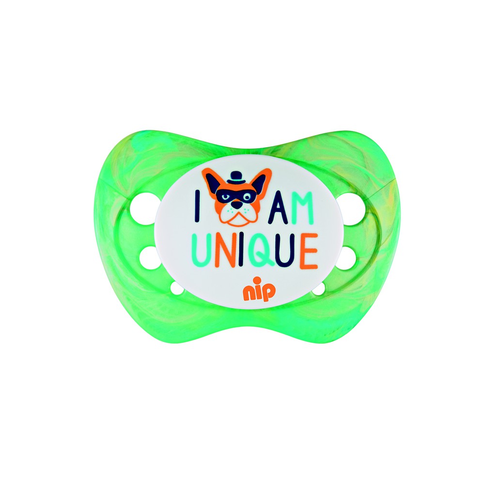 Ty ngậm vân đá hoa Unique, bằng silicon bộ 2 chiếc