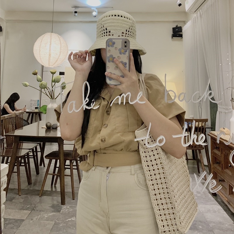 CROCHET BUCKET HAT- MŨ CÓI LƯỚI HANDMADE