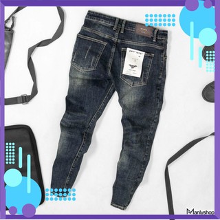 Quần Jean Nam Chất Co Giãn, Không Bai Màu, Dáng Ôm Body, Hit Hót (ảnh kèm video) Thời Trang Phong Cách Tp_shop_87 ms8825