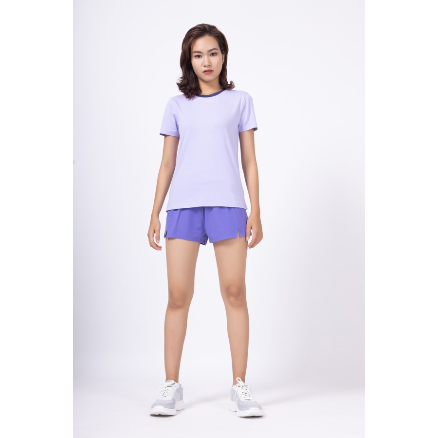 Áo T-shirt Delta Nữ xẻ tà RTS013W - Vải single cotton co giãn 4 chiều và thấm nước tự nhiên. ་