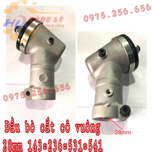Đầu bò cắt cỏ vuông-28mm 143=236=531=541 Huaqvarna thủy điển phụ tùng máy cắt cỏ phụ tùng Hùng Lỳ
