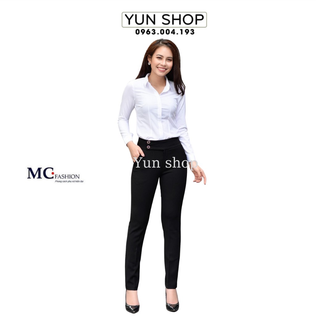 Áo Sơ Mi Nữ Dài Tay - MC Fashion A0074 Màu Trắng