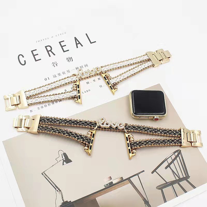 Dây Đeo Đồng Hồ Bằng Silicone Đính Kim Cương Sang Trọng Cho apple Watch series 8 ultra 7 6 5 4 3 2 1 42MM 38M 44mm 45mm 40mm 41mm W27pro IWO8 X8