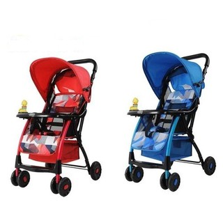 Xe Đẩy Trẻ Em Đa Năng Có Giỏ Đồ, Mái Che