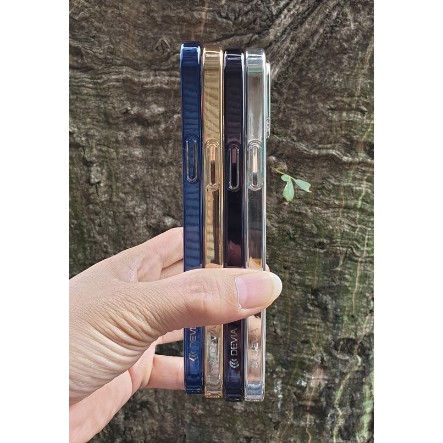 Ốp Devia Cực Đẹp lưng trong viền màu cho iPhone 12 Mini / 12 / 12 Pro / 12 Pro Max, 11, 11 Pro, 11 Pro max chính hãng
