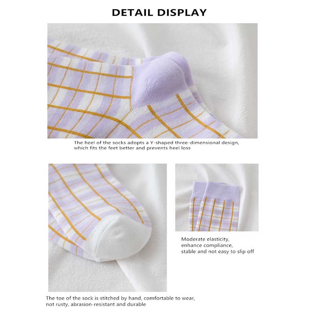 Đôi Vớ Bằng Vải Cotton Họa Tiết Sọc Dễ Thương Bắt Mắt