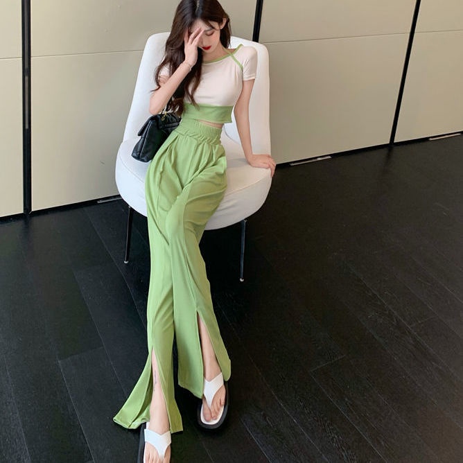 Bộ Đồ Thể Thao Hai Mảnh Thời Trang Mùa Hè Cho Nữ