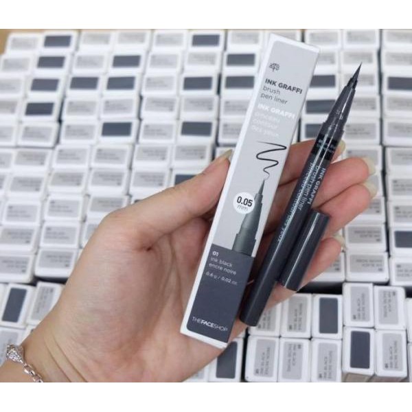 Bút Kẻ Mắt Nước Bền Màu Suốt 24h  Ink Graffi Brush Pen Liner