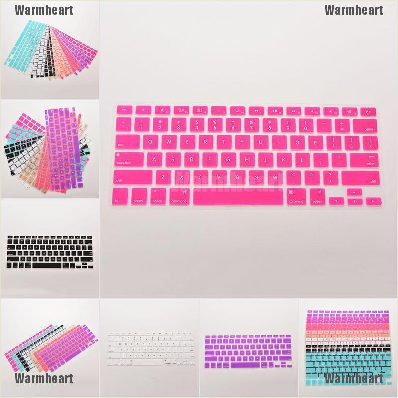 Warmheart Silicone Keyboard Skin Cover Case for Macbook Air Pro 13" 15" 17" Inch