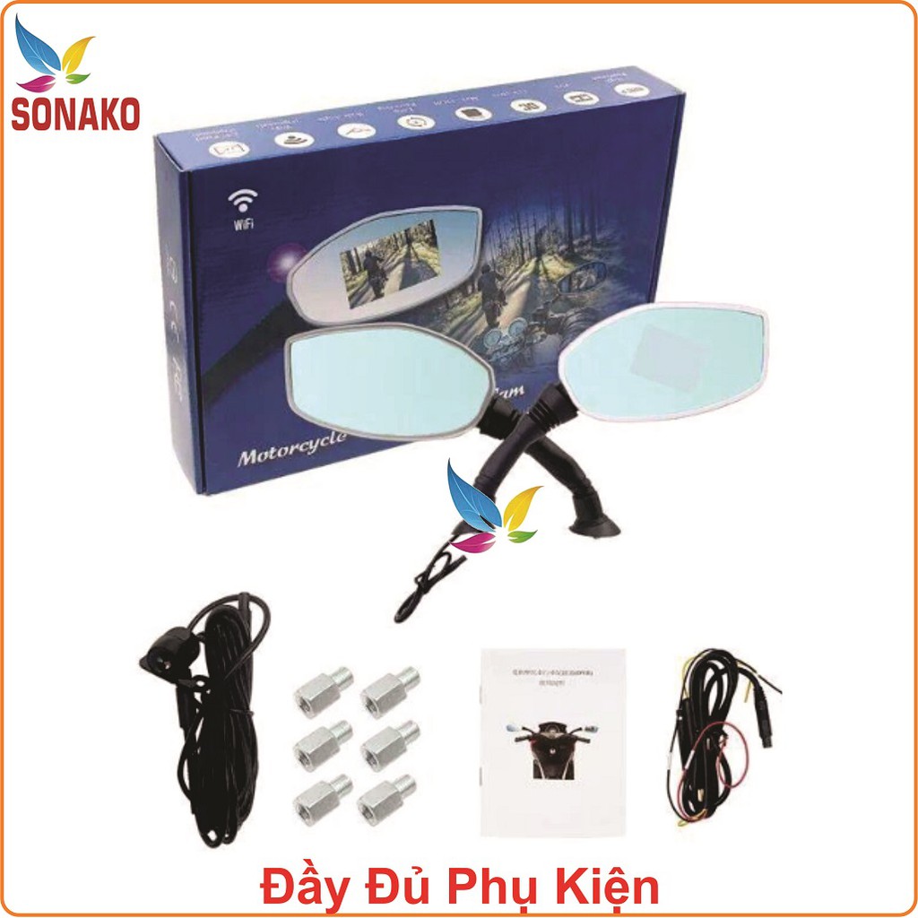 Camera Hành Trình Gương Xe Máy, Camera Hành Trình Gương Chiếu Hậu Xe Máy - Sonako | BigBuy360 - bigbuy360.vn