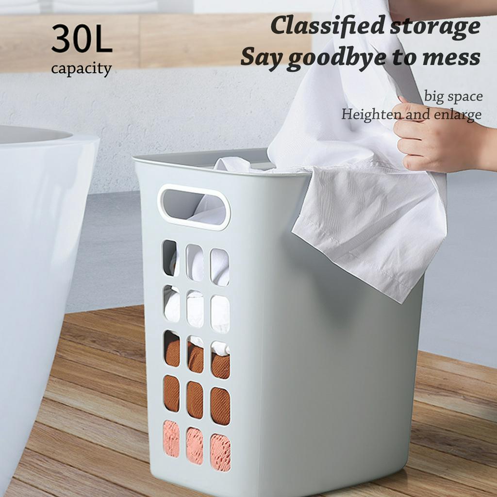 Giỏ Đựng Quần Áo Bẩn Gắn Tường Dung Tích 30L Có Tay Cầm Tiện Dụng