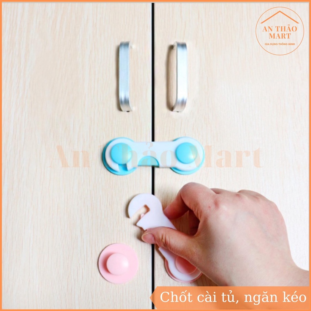 Đai Khóa Gài Tủ Lạnh, Ngăn Kéo, Tủ Đồ An Toàn Cho Bé, Khóa Gài Đa Năng Chống Kẹp Cho Trẻ Em