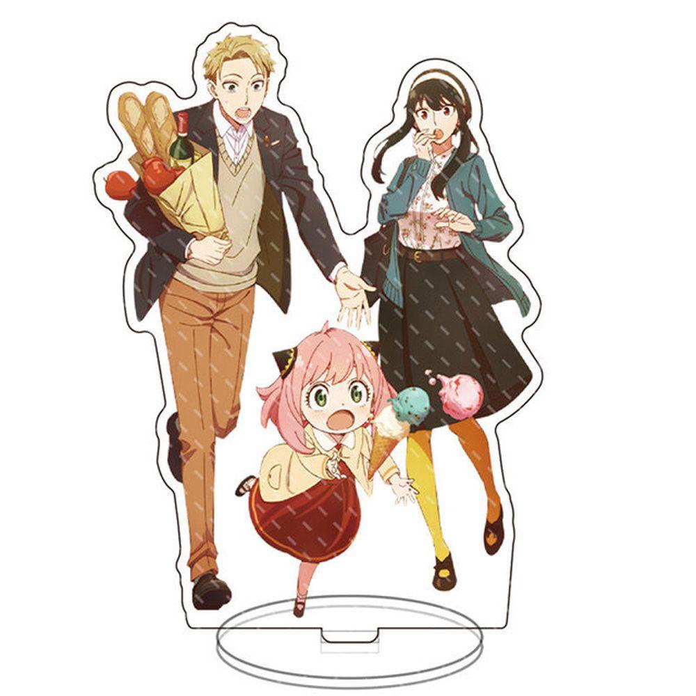 DARNELL Mô Hình Nhân Vật Manga Bằng Acrylic Trong Suốt Kèm Giá Đỡ