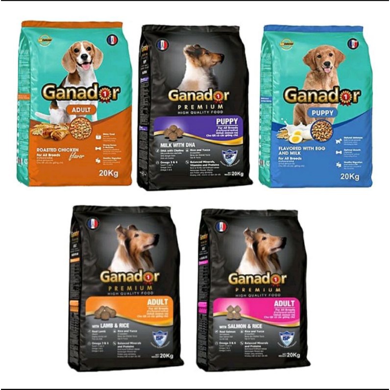 Thức ăn cho chó Ganador Adult - Puppy. Thức ăn hạt cao cấp nhập khẩu từ Pháp Gói 400g
