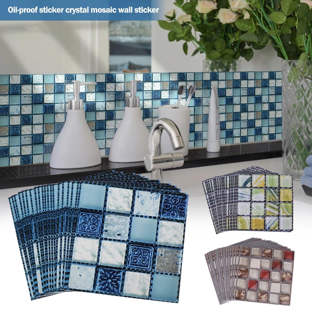 1 Miếng Dán Tường Giả Gạch Trang Trí Nhà Bếp/Phòng Tắm DIY