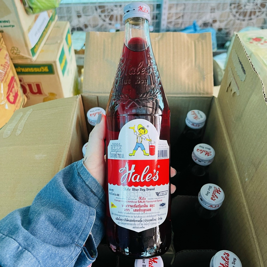 Sirô đậm đặc hương mây Thái thương hiệu SALA HALE'S BLUE BOY 710ml