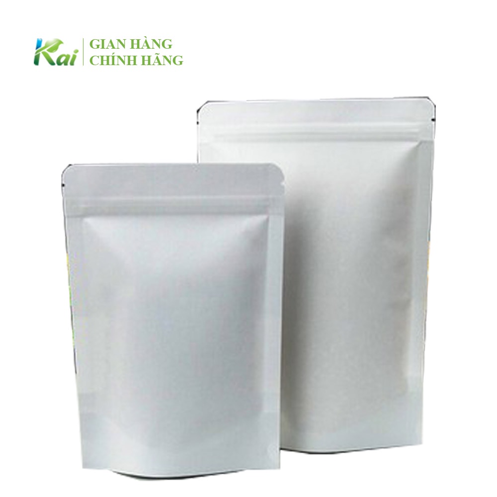 50 Túi Zip Giấy TRẮNG NHÁM, có CỬA SỔ, an toàn thực phẩm, nhiều KÍCH CỠ, chất lượng, có số lượng lớn