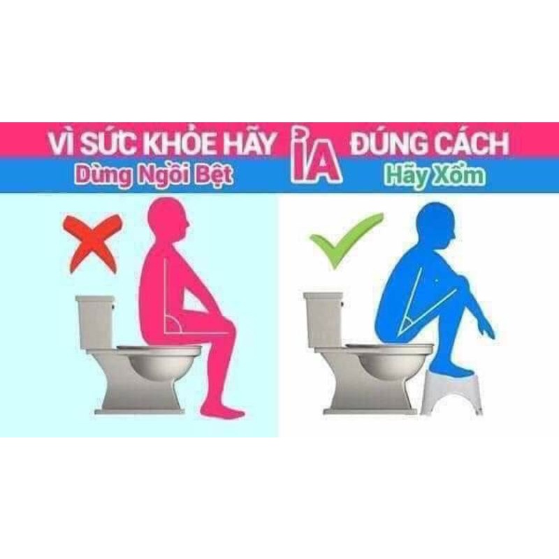 Ghế kê chân toilet chống táo bón - giải pháp tối ưu cho đường ruột