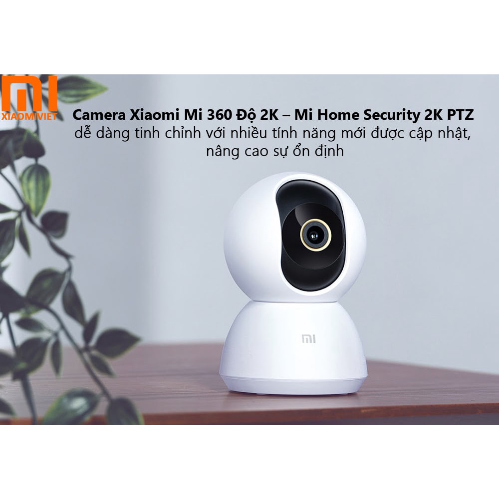 Camera wifi Xiaomi 2K-1296P siêu nét, xoay 360 độ, theo dõi chuyển động, hồng ngoại, đàm thoại 2 chiều