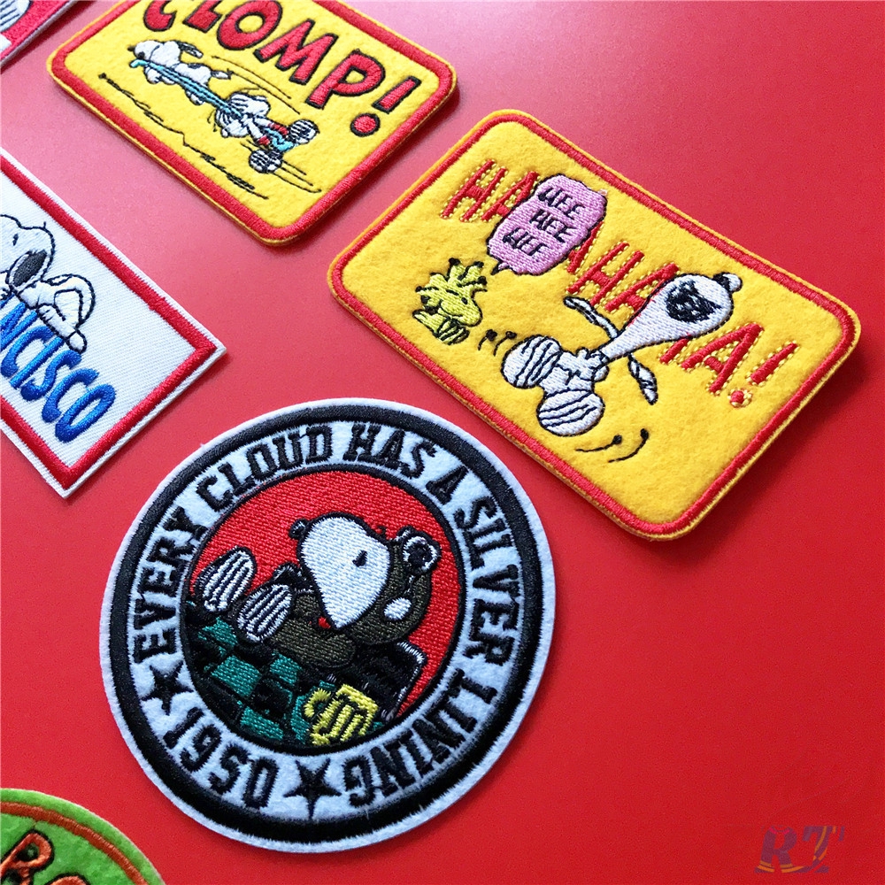 Miếng vải vá quần áo dạng ủi hình Snoopy