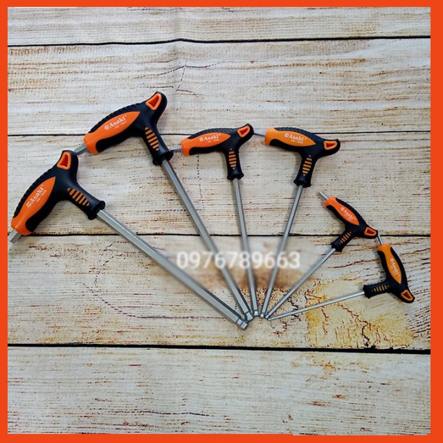 Tay vặn lục giác chữ T ASAKI 3mm-10mm