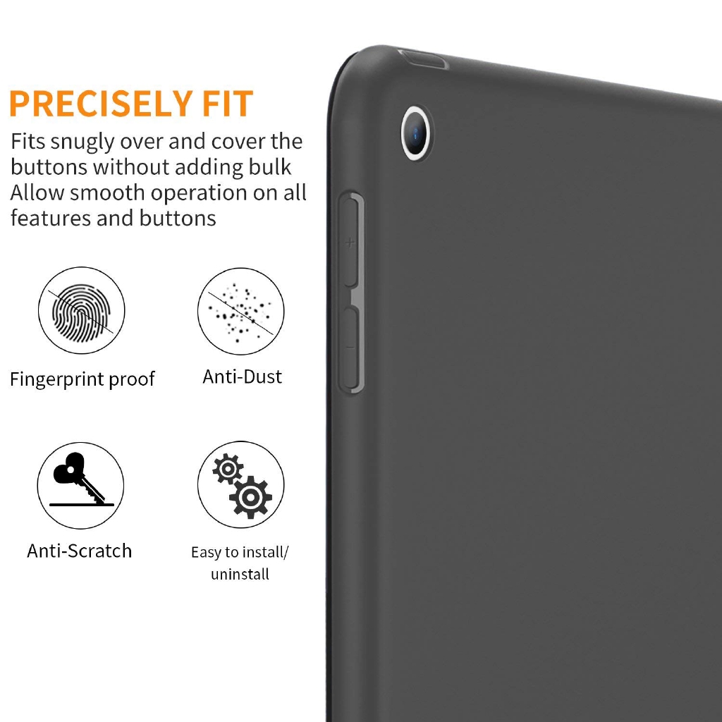 FLEXIBLE Bao Da Tpu Mềm Siêu Mỏng Cho Ipad Mini 1 2 3 A1432 A1454 A1455 A1489 A1490 A1491 A1599 A1600 case