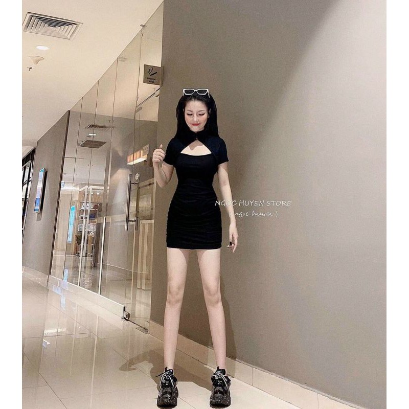 ĐẦM BODY CỔ TÀU KHOÉT
