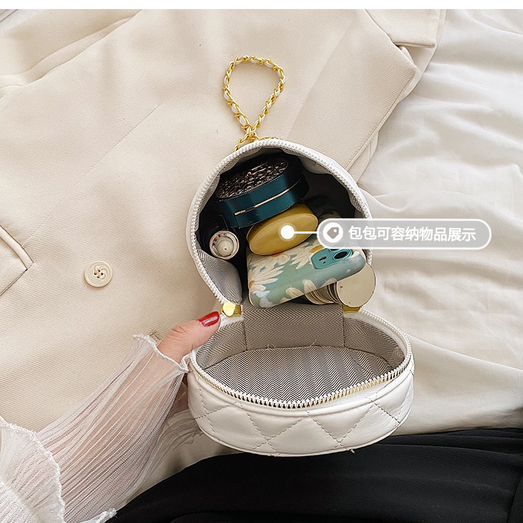 Túi Đeo Chéo Thêu Họa Tiết Kẻ Ô Phối Dây Xích Thời Trang Mùa Hè Mới 2022 Cho Nữ