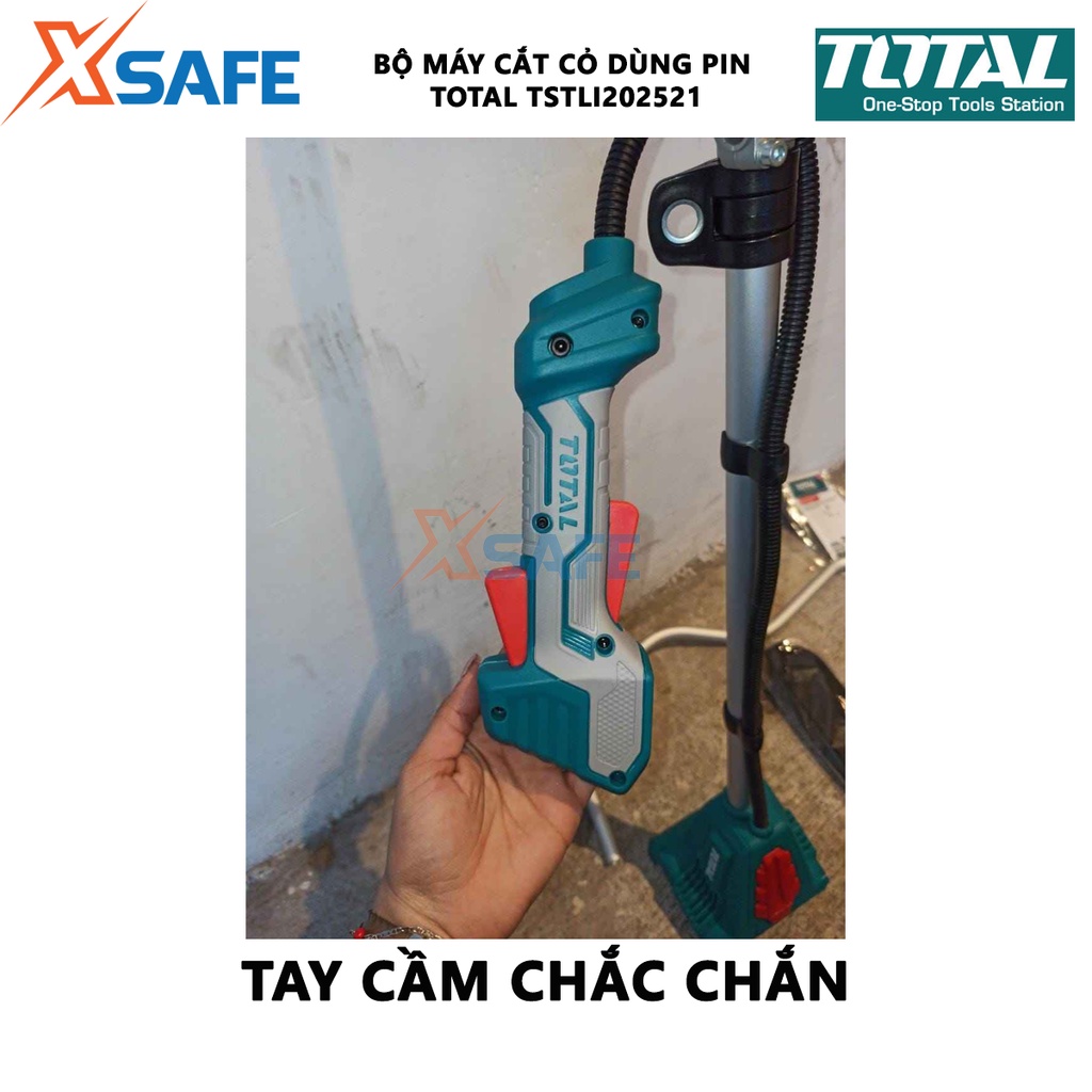 Bộ máy cắt cỏ dùng pin TOTAL TSTLI202521 | máy cắt cỏ cầm tay điện thế 40V tốc độ không tải 0-5500 / phút 0-7500 / phút