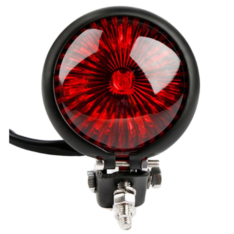 Đèn gắn đuôi xe máy tùy chỉnh màu đỏ đen 12V Led