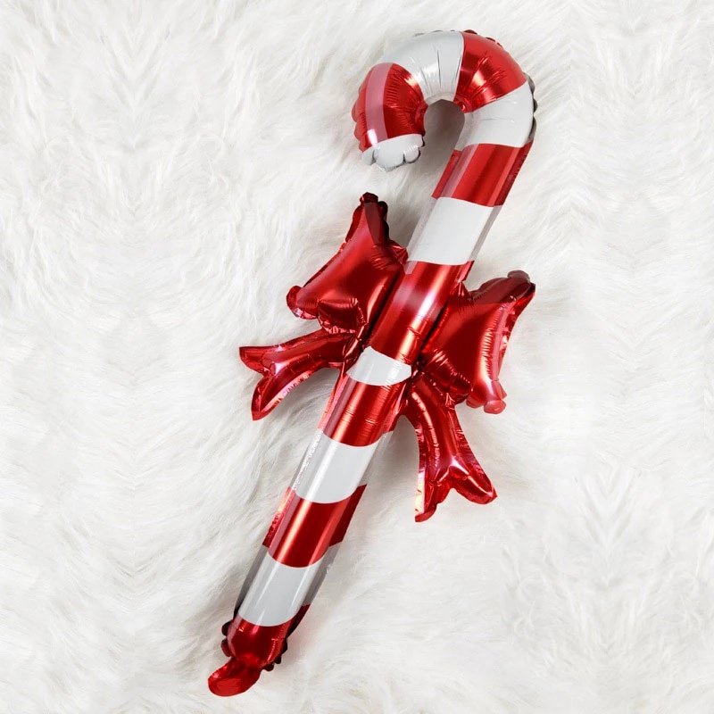 Bong Bóng Lá Nhôm Cầm Tay Trang Trí Giáng Sinh Hình Gingerbread Man / Ông Già Noel / Người Tuyết / Tuần Lộc