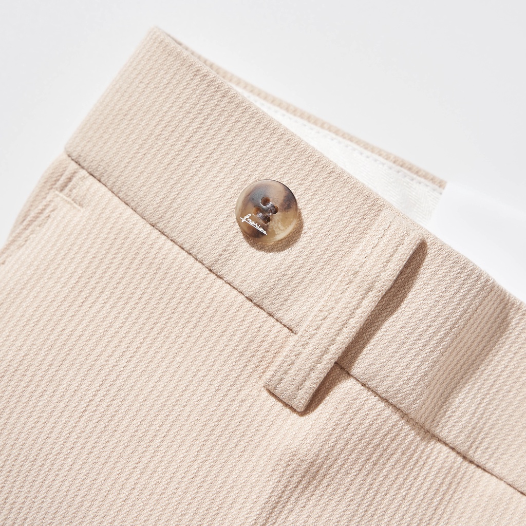 Quần Âu Nam Trơn ATINO Vải Polyester Co Giãn Pha Rayon Thông Thoáng Form Regular QA029