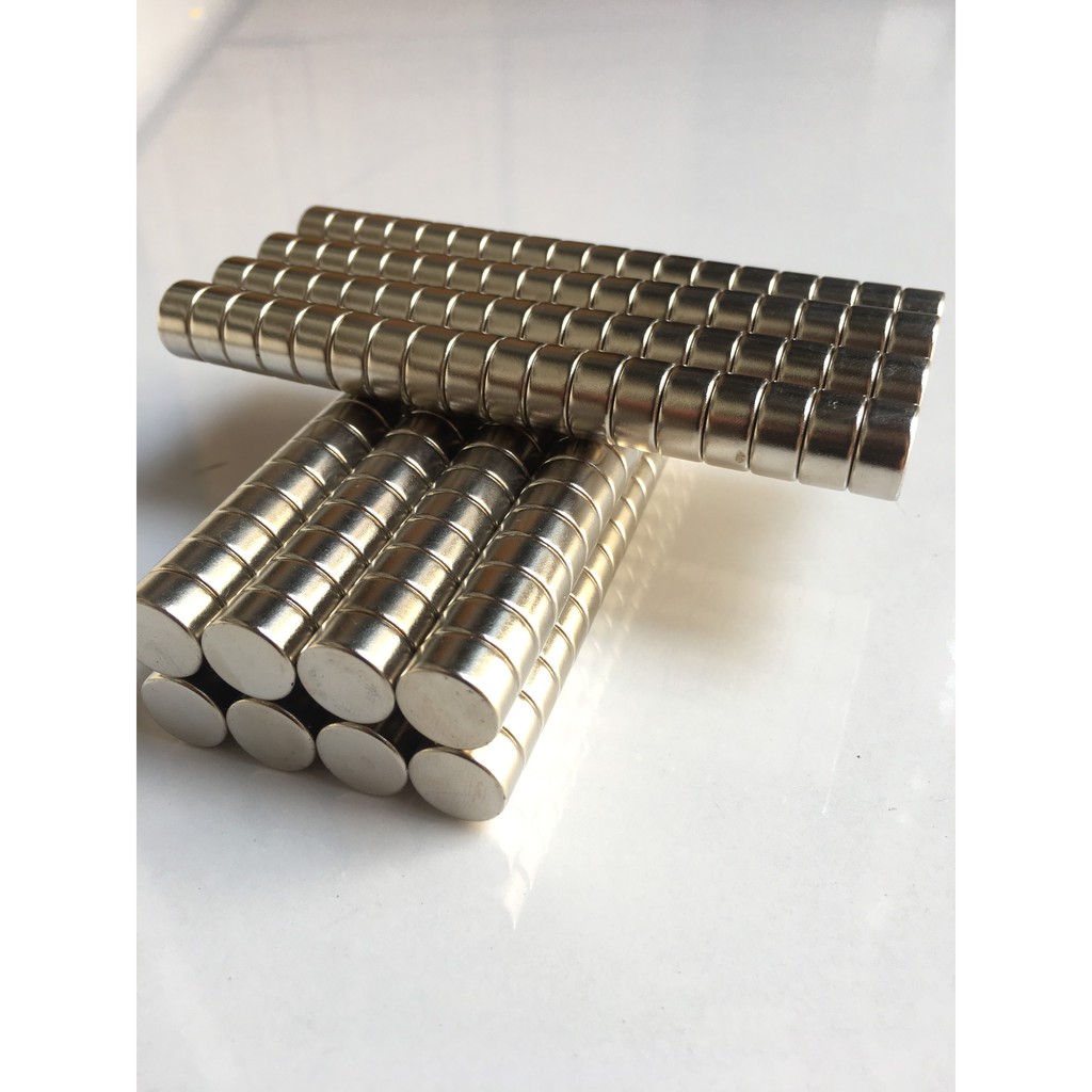 Nam châm vĩnh cửu siêu mạnh - Nam châm trắng Ø12x5mm