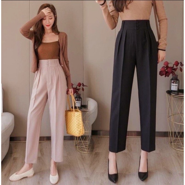 Quần baggy nữ bigsize quần âu bigsize 40-80kg dáng suông không nhăn cạp cao