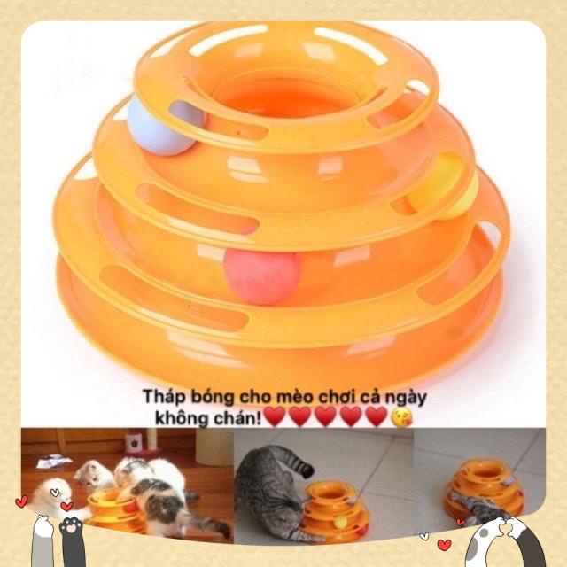 Tháp bóng 3 tầng cho mèo