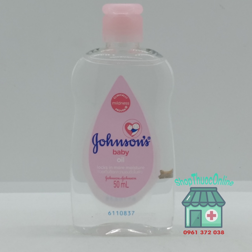 Dầu mát xa dưỡng ẩm Johnson's baby oil pink