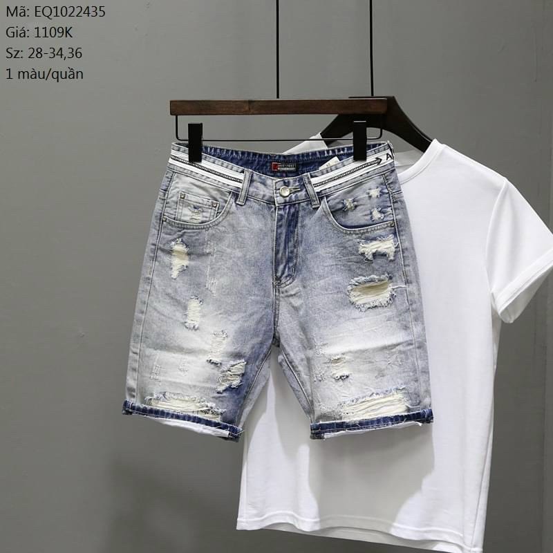 Quần short jean nam xanh rách cao cấp - chất liệu bò co giãn tốt ( Hàng chuẩn shop) Lady-Hn Store88 KV306 | BigBuy360 - bigbuy360.vn