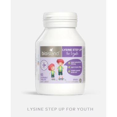 ndk13 Lysine Step Up for Youth loại 60 viên cho trẻ trên 6 tuổi