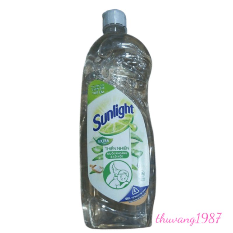 Now Ship - Rửa chén sunlight túi 750ml muối khoáng và lô hội