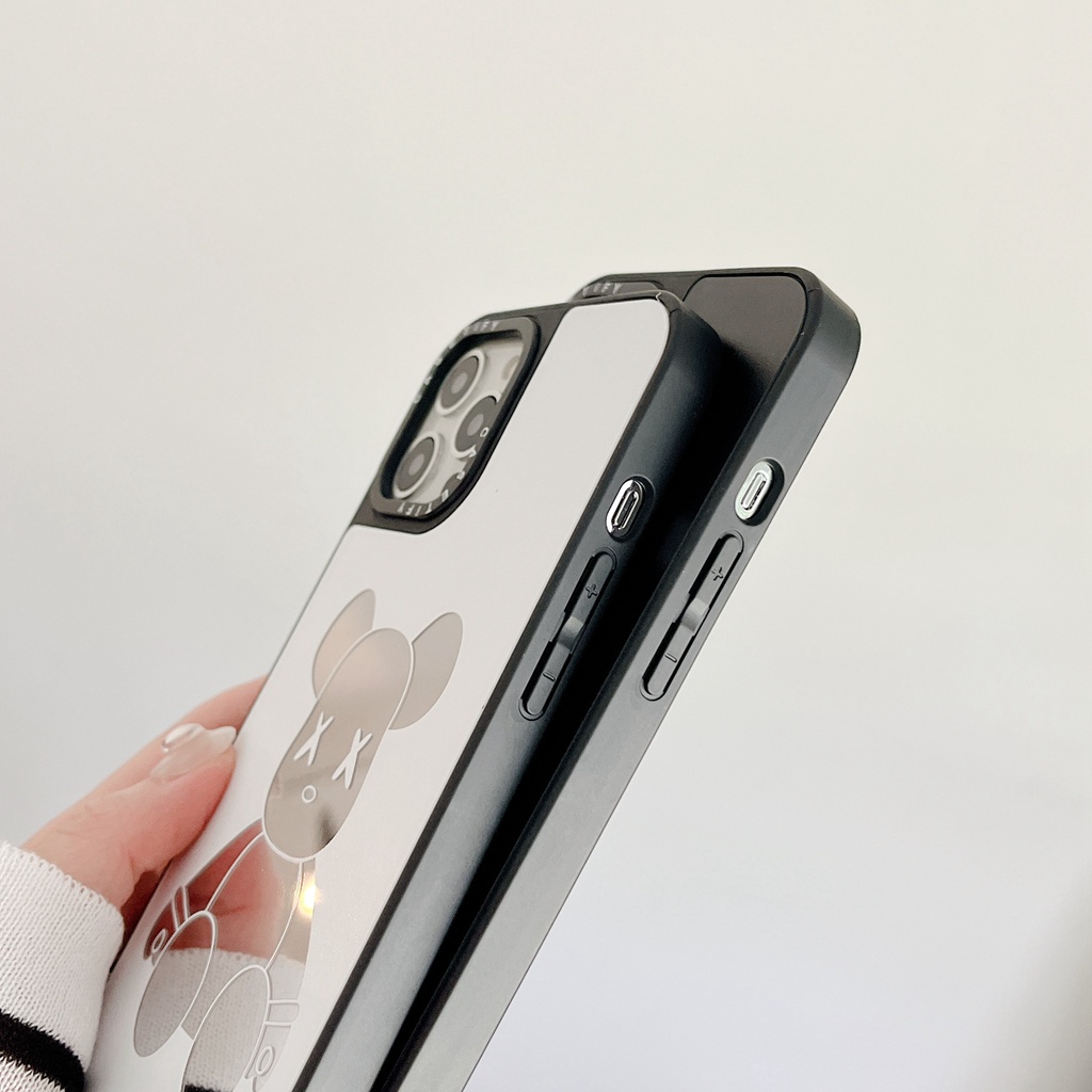 Ốp Điện Thoại tpu Tráng Gương Chống Trầy Xước Chống Rơi Hình Gấu Cho iphone 14pm 11 15 13 12 pro max xr x / xs xsmax 7 8