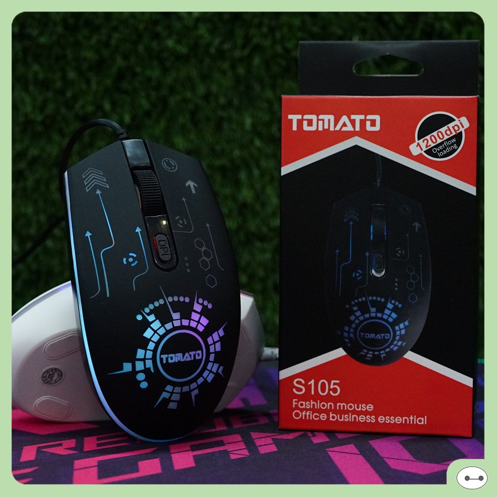 [SỈ- LẺ] Chuột Máy Tính Có Dây GAMING TOMATO S105 ĐỘ NHẠY, ĐỘ BỀN CAO, GIẢM TIẾNG ỒN