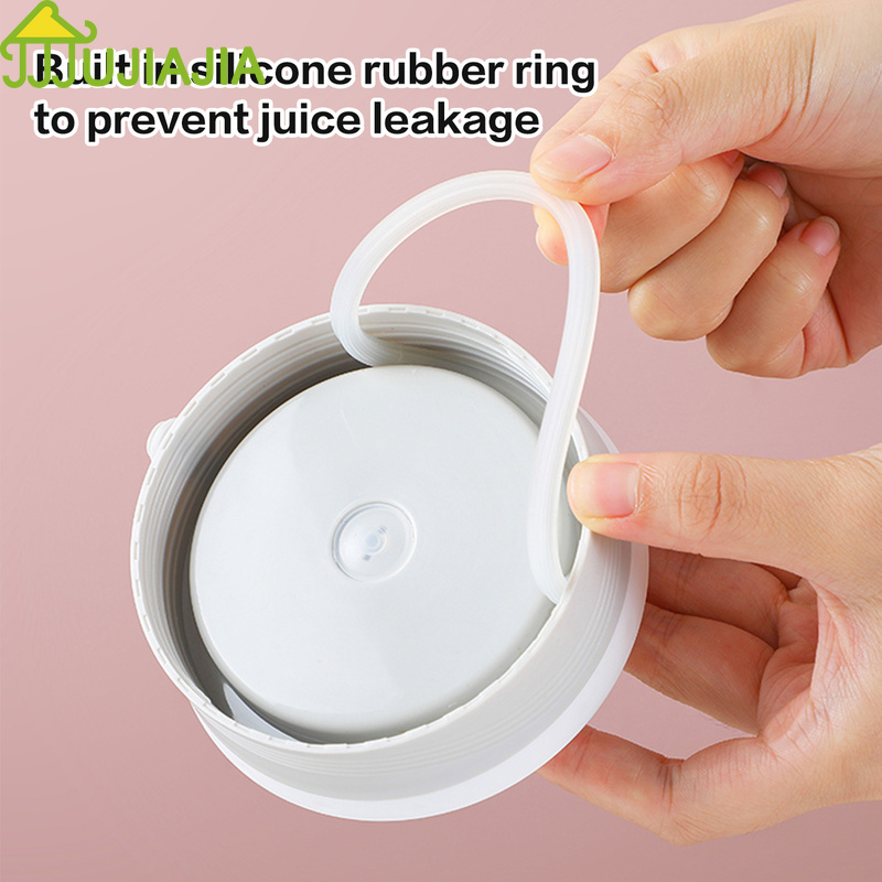 Cốc đựng súp sữa đồ ăn sáng JUJIAJIA có nắp đậy và muỗng 450ml tiện lợi