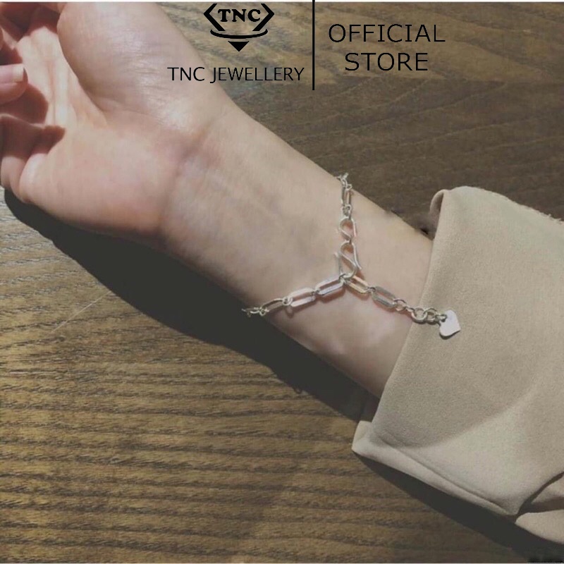 Lắc Tay Dây Xích Bạc Ta Cho Nữ- Trang Sức TNC JEWELLERY