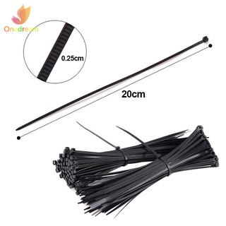 ♣100 Pcs ABS Plastic Cable Ties Zip Fasten Wire Wrap Strap Fastening