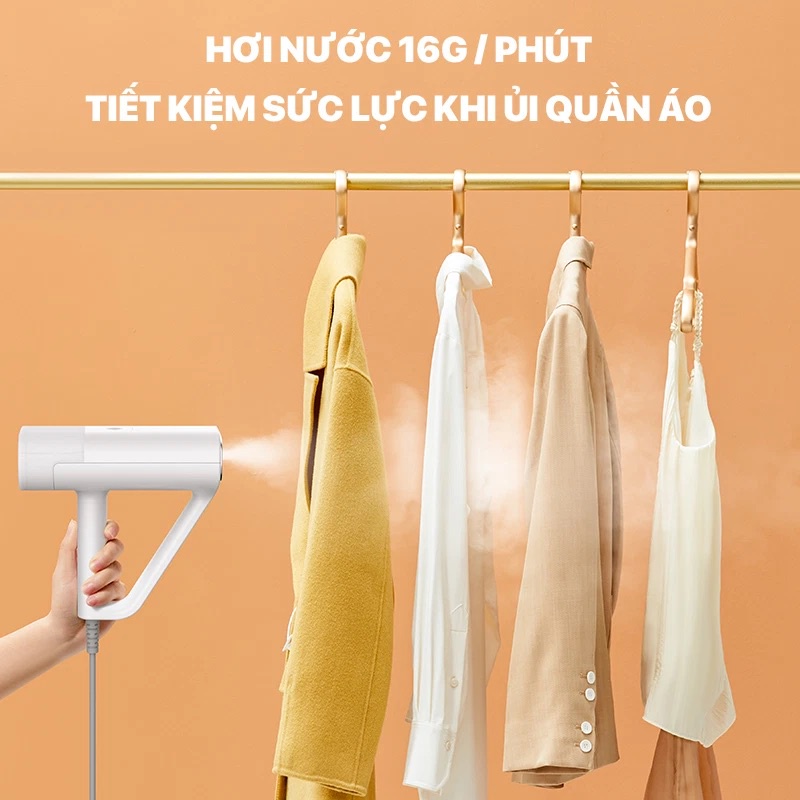 Bàn là hơi nước cầm tay Deerma HS100, dung tích nước 200ml, ủi nhanh quần áo, thuận tiện mang đi du lịch